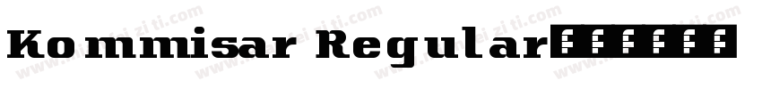 Kommisar Regular字体转换